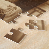 Liefhebbers van vintage, liefdesromantiek romantis legpuzzel (Zijkant)