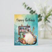 Liefhebbers van vissen verjaardagsvissen  briefkaart (Staand voorkant)