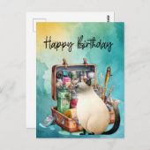 Liefhebbers van vissen verjaardagsvissen  briefkaart (Voorkant / Achterkant)