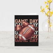 Liefhebbers van voetbal Game Day Seizoen Voetbal F Kaart (Gele Bloem)