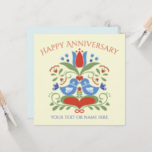 Liefhebbers van vogels en bloesems kaart