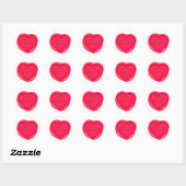 Liefhebbers van waszegels ronde sticker (Vel)