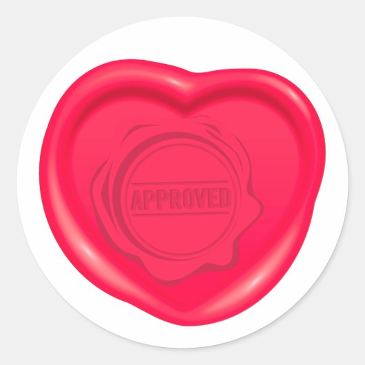 Liefhebbers van waszegels ronde sticker (Voorkant)