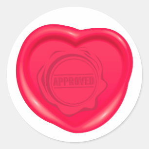 Liefhebbers van waszegels ronde sticker