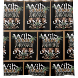 Liefhebbers van wild douchegordijn