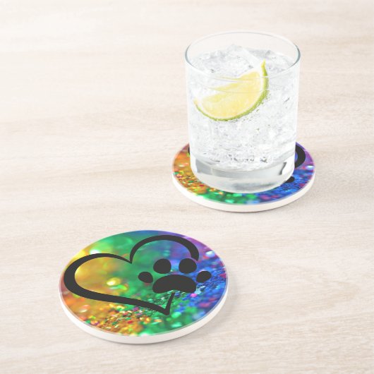 Liefhebbers van zandsteen Onderzetters (Zijkant)