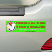 Liefhebbers werden bijna geaborteerd - Spaans Bumpersticker (Op auto)