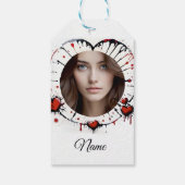 liefhebbers Zachte Kerstkaart Cadeaulabel (Achterkant)