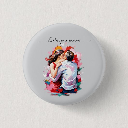 liefhebbers Zachte Kerstkaart Ronde Button 3,2 Cm (Voorkant)