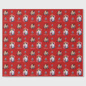 liefhebbers Zachte Vakantie Kaart Cadeaupapier (Vlak)