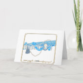 Liefhebbers zoenen bij zonsondergang op het strand kaart (Achterkant)