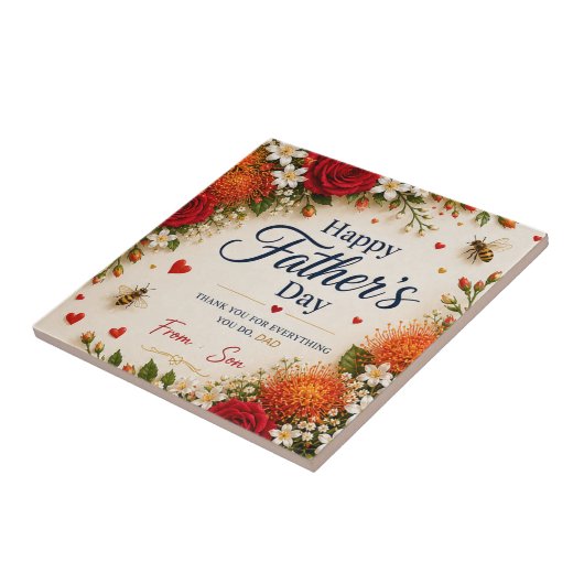 LIEFHEDSCADEAU VOOR VADERDAG TEGELTJE (Zijkant)