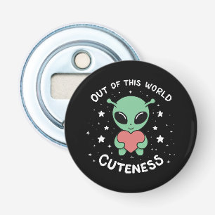 Liefheid Buiten Deze Wereld Button Flesopener
