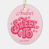 Liefje 16 Persoonlijke versiering Keramisch Ornament (Links)