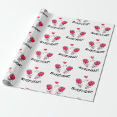 Liefje Aangepaste tekst stripboek stijl hart Cadeaupapier (Uitgerold)