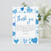 Liefje | Baby Shower Bedankkaart (Staand voorkant)