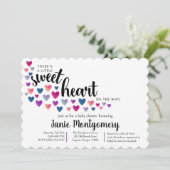 Liefje Baby shower Uitnodiging (Staand voorkant)