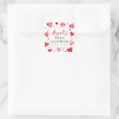 Liefje | Baby Shower Vierkante Sticker (Tas)