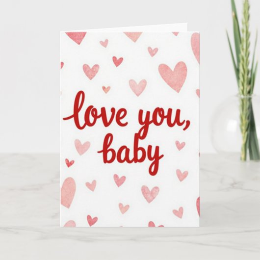 Liefje Baby Zoete Hartjes Kaart (Voorkant)
