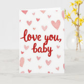 Liefje Baby Zoete Hartjes Kaart (Gele Bloem)