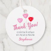 Liefje Ballon Verjaardag Bedankjes Labels (Achterkant)