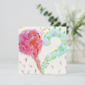 Liefje Birth kondiging Aankondiging (Staand voorkant)