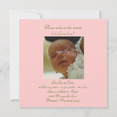 Liefje Birth kondiging Aankondiging (Achterkant)