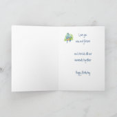 Liefje Birthday, Cute Romantic Parrots, Birds Kaart (Binnen)