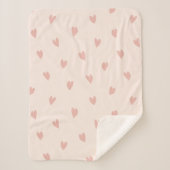 Liefje Bord Roze Kleine Sherpa Deken (Voorkant)