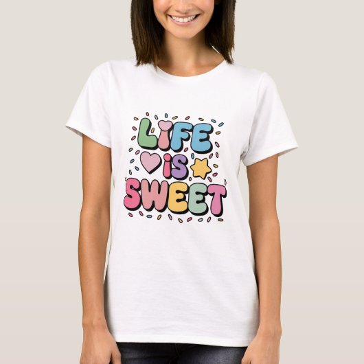 "Liefje Bubblegum Bliss T-shirt" T-shirt (Voorkant)