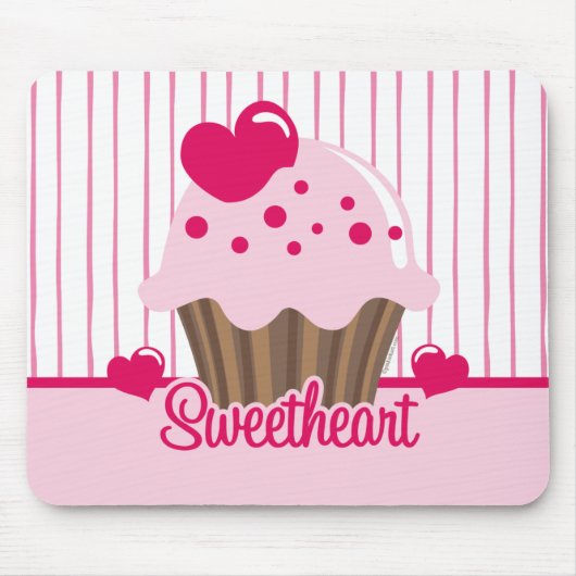 Liefje Cupcake Mousepad Muismat (Voorkant)