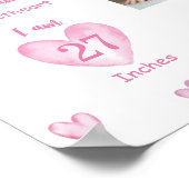 Liefje Eerste jaar Foto Milestone Poster (Hoek)