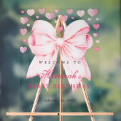 Liefje Eerste Verjaardag Welkom Acryl Teken Acryl Bord (Neutraal)