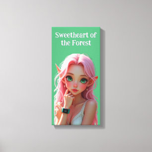 Liefje Elfie Canvas Afdruk