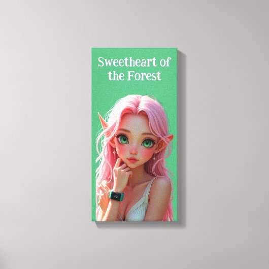 Liefje Elfie Canvas Afdruk (Voorkant)