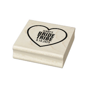 Liefje Gepersonaliseerde Bruid Tribe Rubberstempel