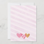 Liefje Heart Birthday Uitnodiging (Achterkant)