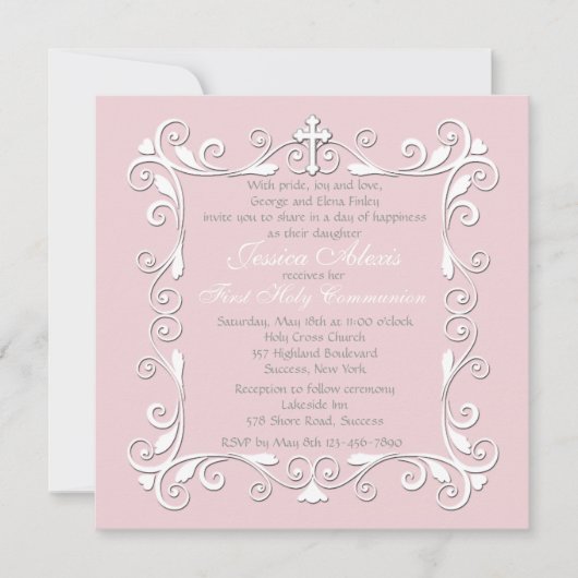 Liefje Hoeken Religieuze Uitnodiging (Voorkant)