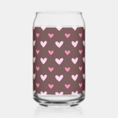 Liefje Kan Glas – Roze & Blush Harten (Achterkant)