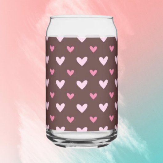 Liefje Kan Glas – Roze & Blush Harten