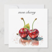 Liefje Kersen in Waterverf, op maat (Voorkant)