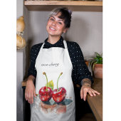 Liefje Kersen in Waterverf, op maat Schort