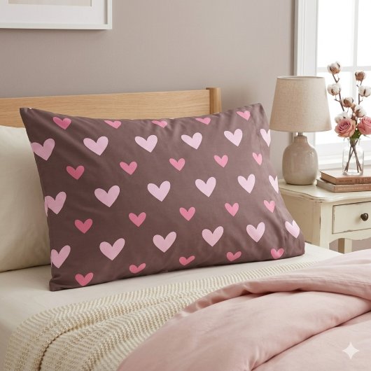 liefje Kussensloop – Roze & Blush Harten