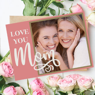 Liefje Mama Aangepaste Foto en Tekst Feestdagen Kaart
