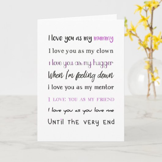 Liefje Mama, Moederdag, Verjaardag Kaart (Gele Bloem)