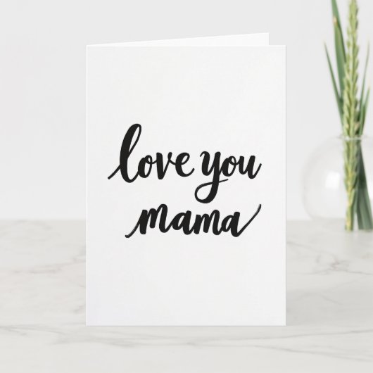 Liefje Mama Script Kaart (Voorkant)