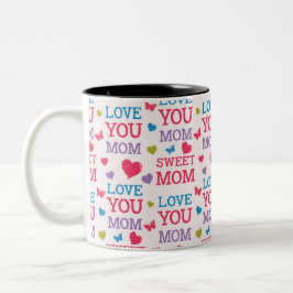 Liefje mama tweekleurige koffiemok