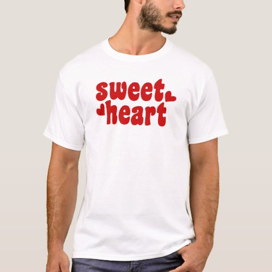 Liefje Moderne Mannen Valentijnsdag T-shirt (Voorkant)