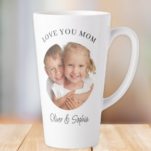 Liefje Moeder Moderne Foto Moederdag Latte Mok