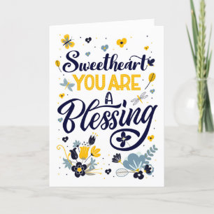 Liefje Moederdag Blessings botanisch Feestdagen Kaart